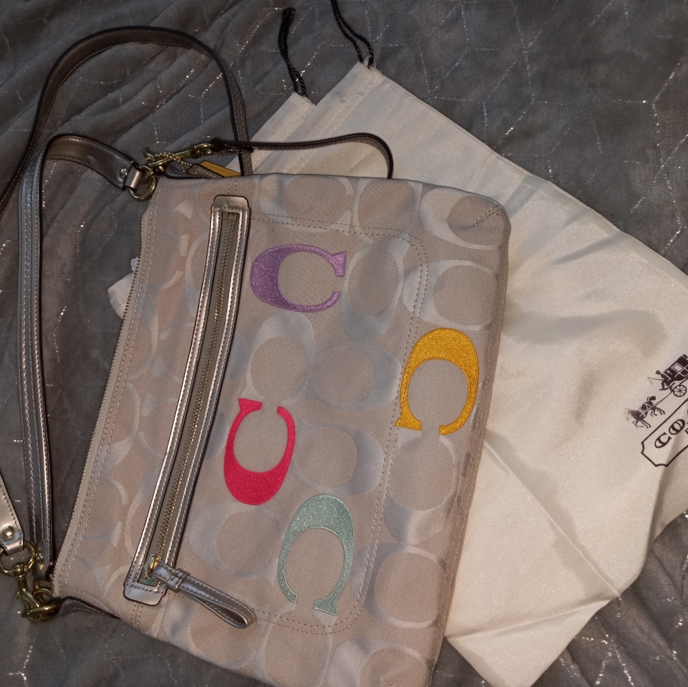 NWT Coach Large Cross Body